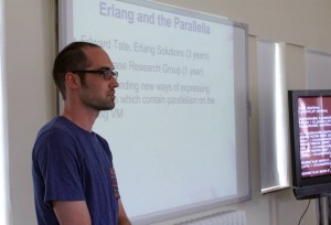 Edward Tate presenting at the Preparing for Parallella event. Image © Tim Partidge